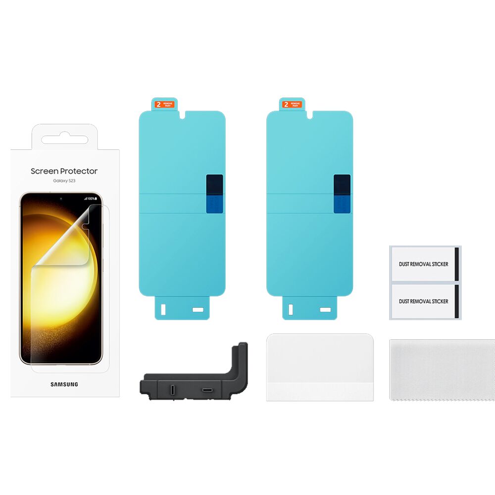 Samsung Galaxy S23 Official Screen Protectors - 2 pack (EF-US911CTEGWW) - Transparent1 Samsung Galaxy S23 Official Screen Protectors - 2 pack (EF-US911CTEGWW) - Transparent1
