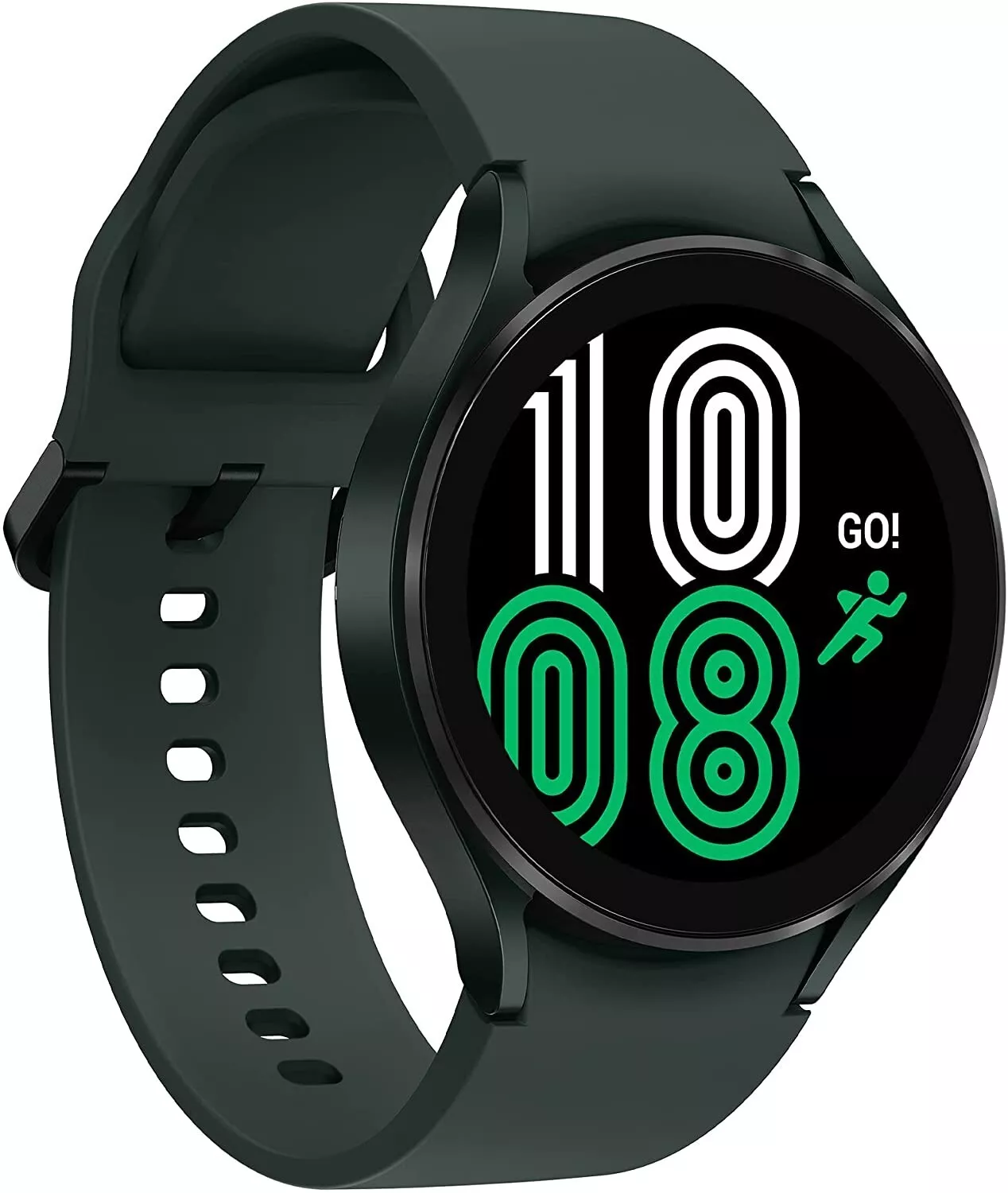 s-l1600 Samsung Galaxy Watch4 SM-R870 44mm Aluminium Case with Sport Band - Green - Image 1