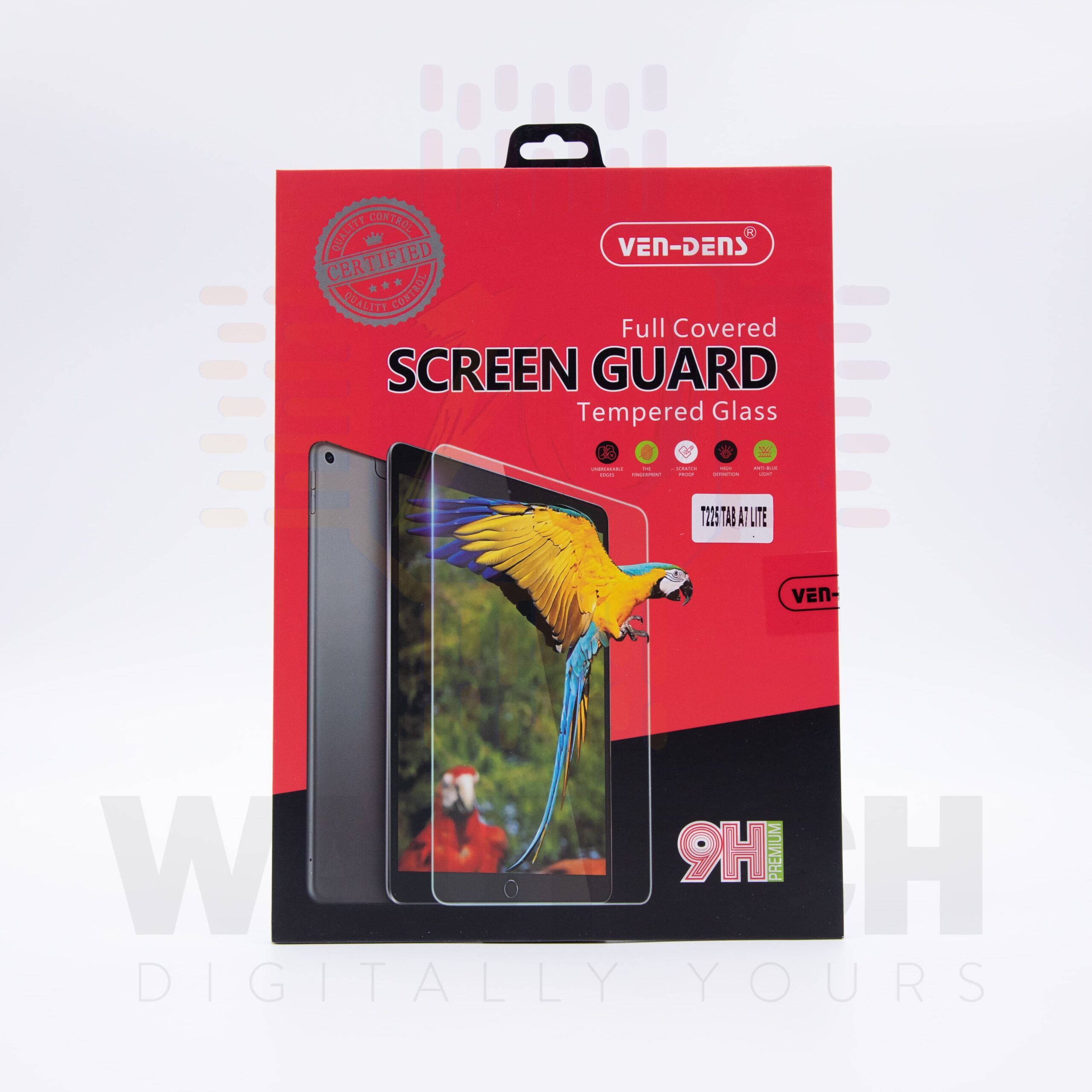 VEN-DENS Samsung Galaxy Tab A7 Lite Full Covered Tempered Glass Screen Protector1 - Wautech Peterborough